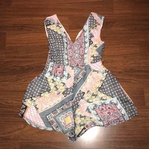 Printed romper